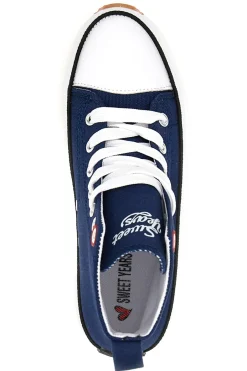 Sneakers Mid Cut 8291 Blu-SWEET YEARS New