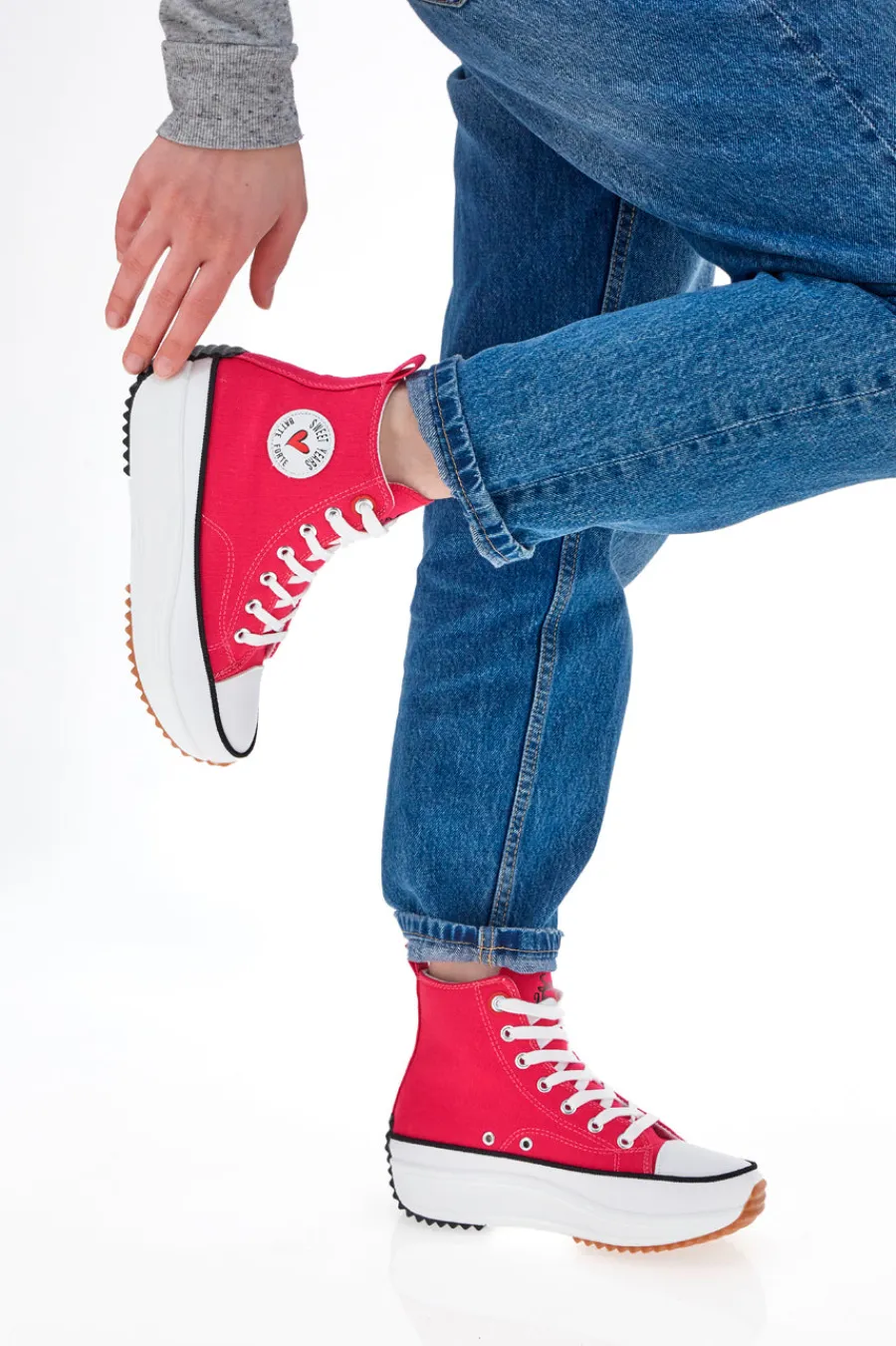 Sneakers Mid Cut 8291 Fucsia-SWEET YEARS New