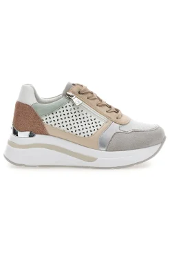 Sneakers multicolore traforate con zip e zeppa 481IN-INBLU Best