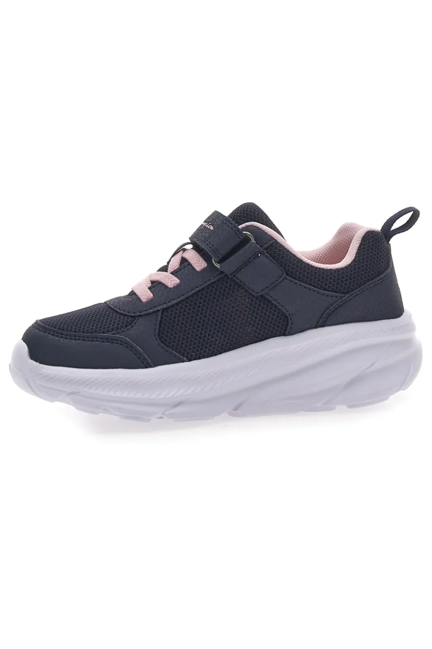 Sneakers Navy con Lacci Elastici e Logo Rosa CHAMPION HRO G PS Low Cut Shoe