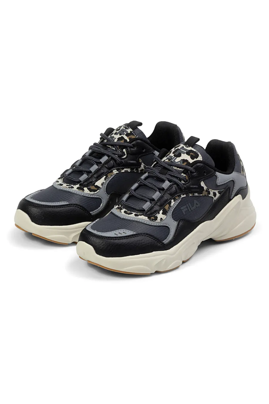 Sneakers nere con dettagli animalier e suola chunky FFW0194-FILA Hot