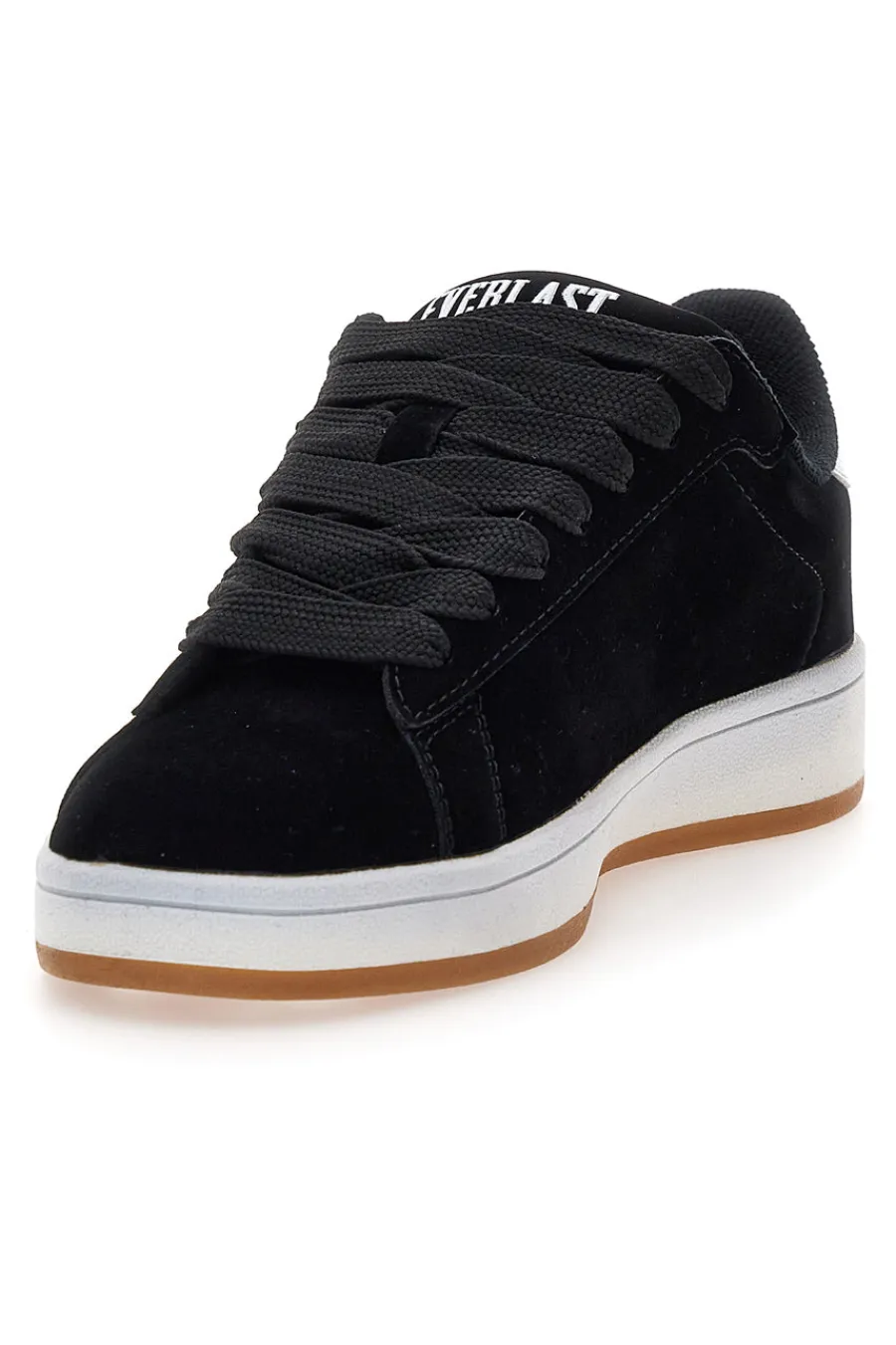 Sneakers nere con effetto velluto e profilo bianco EV087-EVERLAST Online
