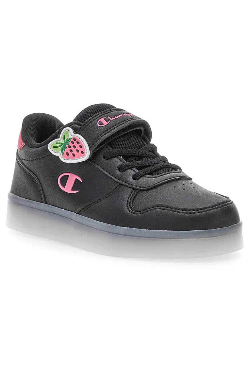 Sneakers nere con luci e dettagli rosa Champion GLW G PS