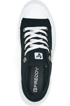Sneakers Nere Con Suola Platform Bianca FY7601-FREDDY Best