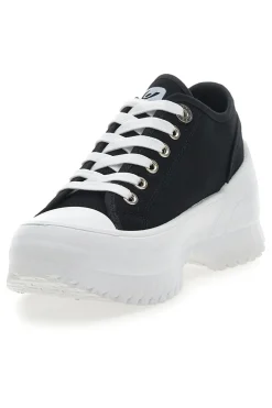 Sneakers Nere Con Suola Platform Bianca FY7601-FREDDY Best