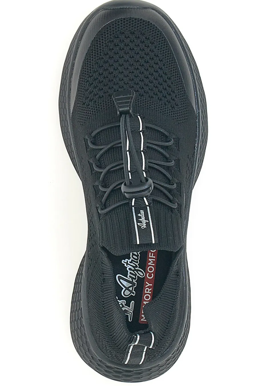 Sneakers Nere con Tomaia in Mesh e Chiusura Elastica AU25W107-AUSTRALIAN Hot