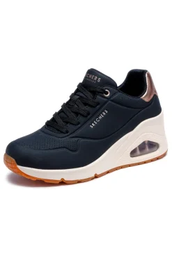 Sneakers nere con zeppa e dettagli metallici UNO Wedge Hi Steps-SKECHERS Sale
