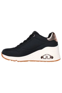 Sneakers nere con zeppa e dettagli metallici UNO Wedge Hi Steps-SKECHERS Sale