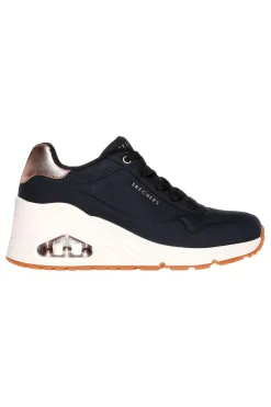Sneakers nere con zeppa e dettagli metallici UNO Wedge Hi Steps-SKECHERS Sale