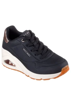 Sneakers nere con zeppa e dettagli metallici UNO Wedge Hi Steps-SKECHERS Sale