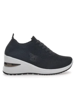 Sneakers Nere Con Zeppa 434-PRIMA RIGA Clearance