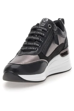 Sneakers nere con zip e dettagli glitter L97619516-LAURA BIAGIOTTI Clearance