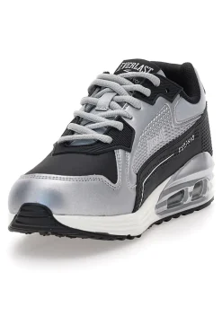 Sneakers nere e argento con fondo effetto air EV-810-EVERLAST Best
