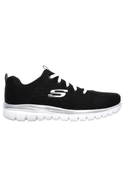 Sneakers Nere e Bianche Con Pianta Larga Graceful Get Connected-SKECHERS Clearance