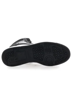 Sneakers nere e bianche mid-cut inserti a contrasto Puma Rebound V6