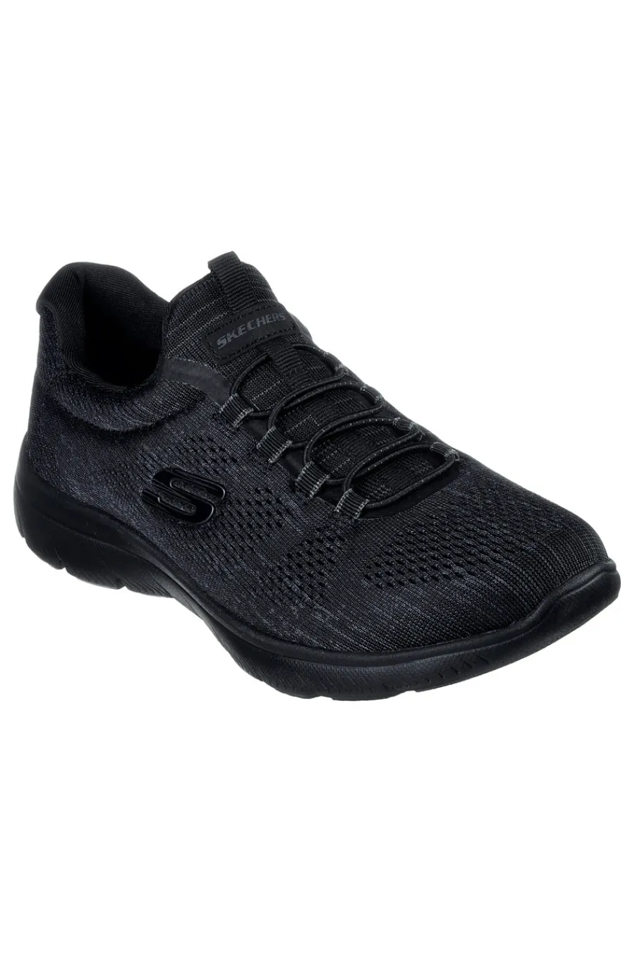 Sneakers nere in mesh con Memory Foam Summits Fun Flare-SKECHERS