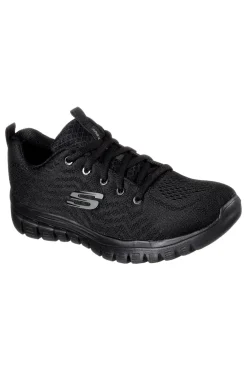 Sneakers nere in mesh con Memory Foam Graceful Get Connected-SKECHERS New