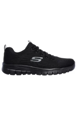 Sneakers nere in mesh con Memory Foam Graceful Get Connected-SKECHERS Hot