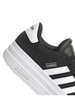 Sneakers nere in suede platform con strisce bianche VL Court Bold J-ADIDAS