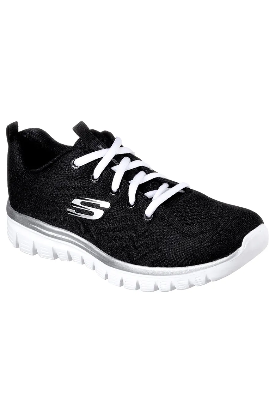 Sneakers bianco Memory Foam Graceful Get Connected-SKECHERS Sale