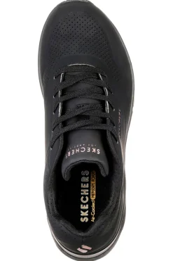 Sneakers nero con suola ammortizzata Uno Stand On Air-SKECHERS New