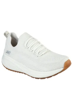 Sneakers off white in mesh slip on con memory foam Bobs Sparrow 2.0 Allegiance Crew-SKECHERS Best