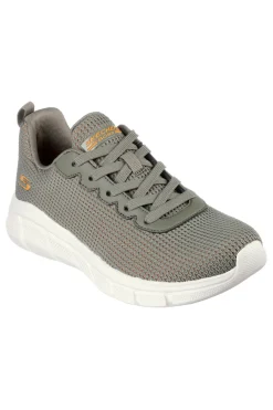 Sneakers olive knit con Memory Foam vegan BOS BOBS SPORT WOMENS-SKECHERS New