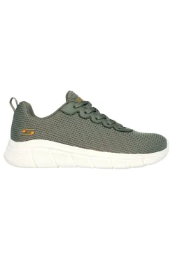 Sneakers olive knit con Memory Foam vegan BOS BOBS SPORT WOMENS-SKECHERS New