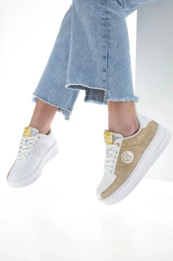 Sneakers Platform Bipolar Glitter oro-COTTON BELT Hot