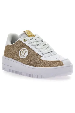 Sneakers Platform Bipolar Glitter oro-COTTON BELT Hot