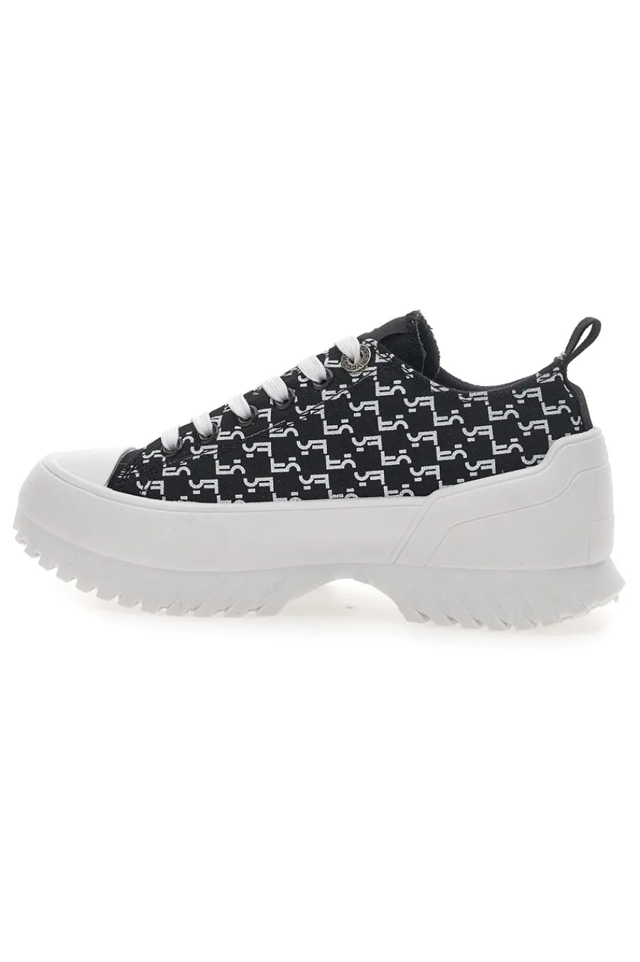 Sneakers Platform Nere 7582-FREDDY Clearance