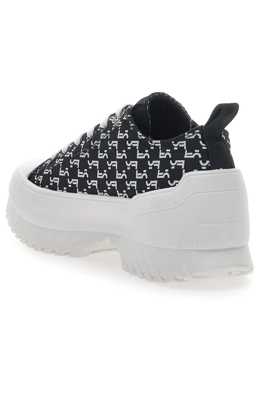 Sneakers Platform Nere 7582-FREDDY Clearance