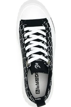 Sneakers Platform Nere 7582-FREDDY Clearance