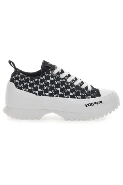 Sneakers Platform Nere 7582-FREDDY Clearance