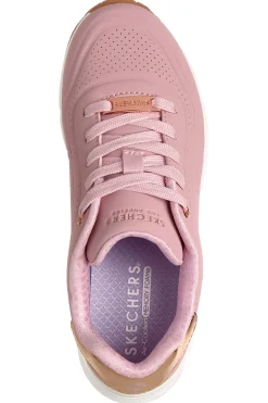 Sneakers rosa con suola ad aria e Memory Foam Uno Gen1 Shimmer Wave-SKECHERS New