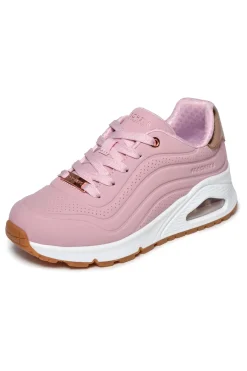 Sneakers rosa con suola ad aria e Memory Foam Uno Gen1 Shimmer Wave-SKECHERS New