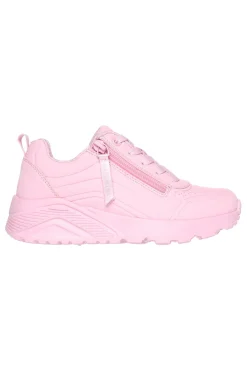 Sneakers rosa con zip laterale e platform Uno Lite Easy Zip-SKECHERS New