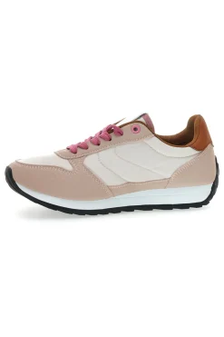 Sneakers rosa e bianche con lacci GB2015-FIRST LADY