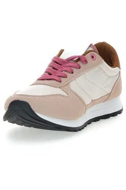 Sneakers rosa e bianche con lacci GB2015-FIRST LADY