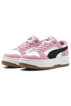 Sneakers rosa e bianche suola flatform Rebound Femme Low SD SoftFoam-PUMA Clearance