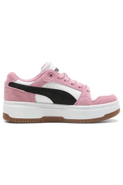 Sneakers rosa e bianche suola flatform Rebound Femme Low SD SoftFoam-PUMA Clearance