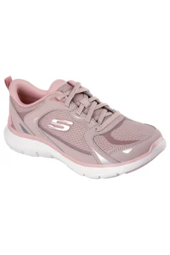 Sneakers rosa in mesh con memory foam Flex Appeal 5.0 Retro Rush-SKECHERS Outlet