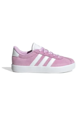 Sneakers rosa in suede con strisce bianche VL Court 3.0 K-ADIDAS Online