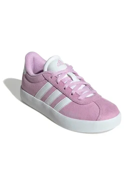 Sneakers rosa in suede con strisce bianche VL Court 3.0 K-ADIDAS Online