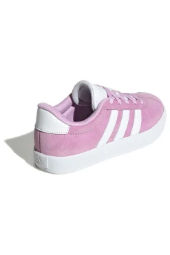 Sneakers rosa in suede con strisce bianche VL Court 3.0 K-ADIDAS Online