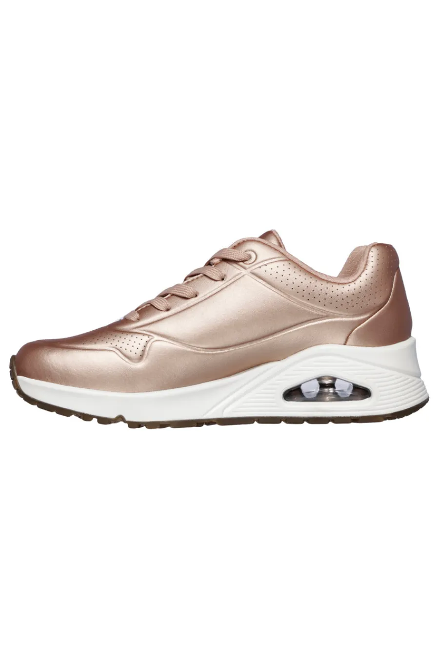 Sneakers Rose Gold Con Air-Cooled Memory Foam cushioned comfort insole Street Uno - Rose Bold-SKECHERS Hot
