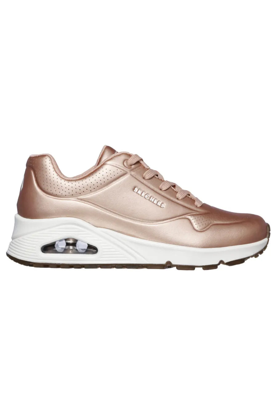 Sneakers Rose Gold Con Air-Cooled Memory Foam cushioned comfort insole Street Uno - Rose Bold-SKECHERS Hot