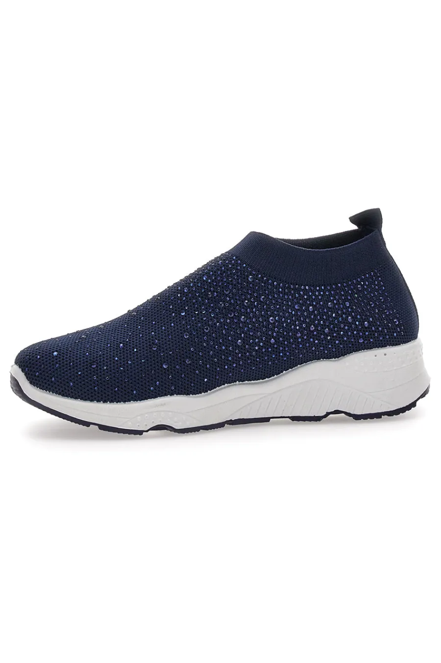 Sneakers Slip On Blu con Strass Me & Me 090264-ME u0026 ME Best