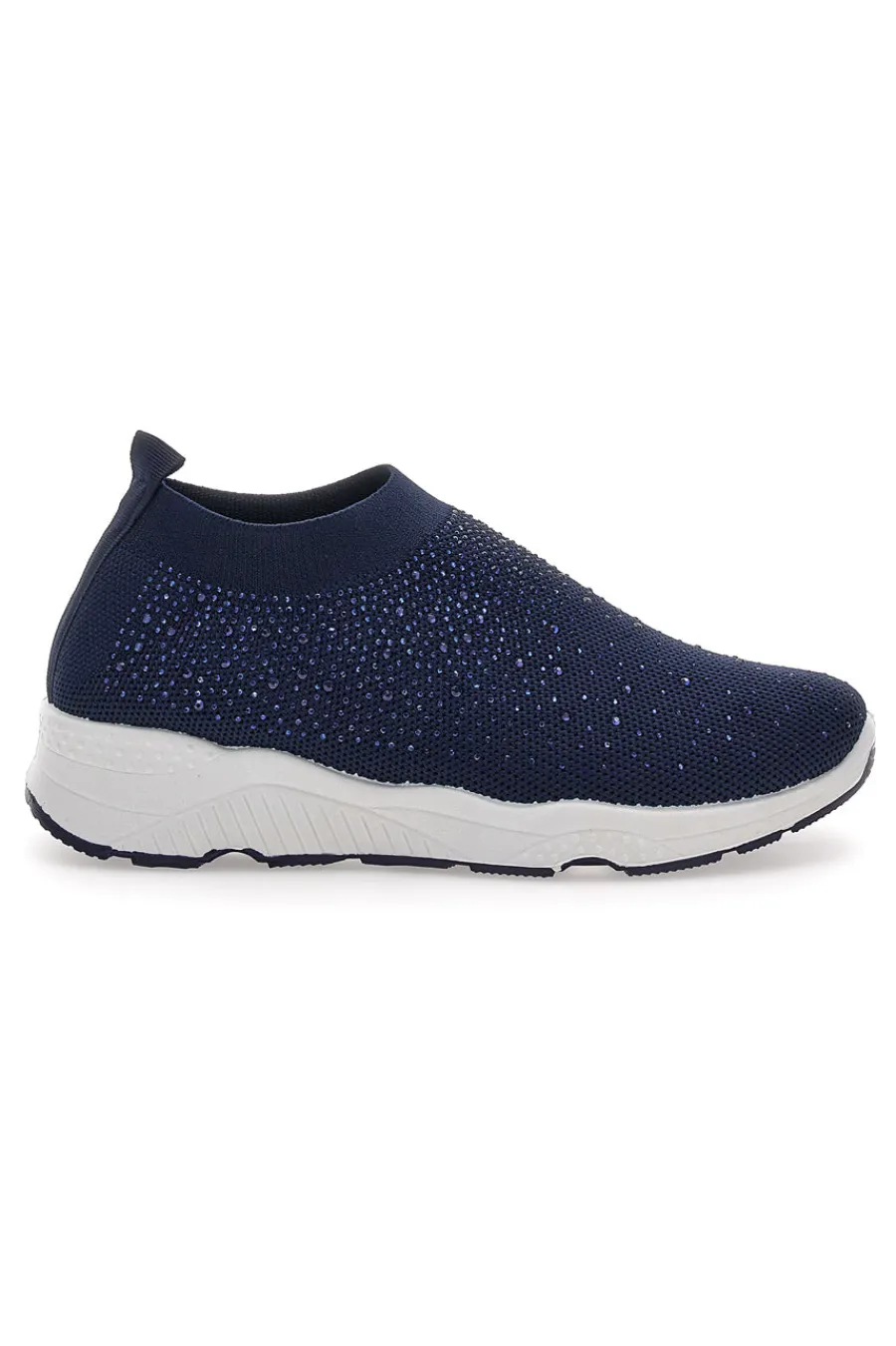 Sneakers Slip On Blu con Strass Me & Me 090264-ME u0026 ME Best