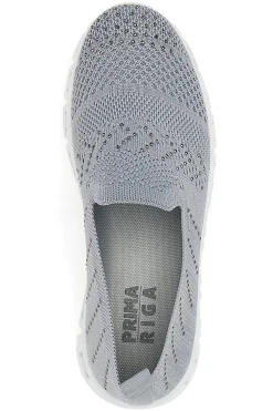 Sneakers Slip-On Grigie con Strass 471-PRIMA RIGA Online